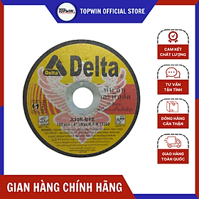 (1 Viên) Đá Cắt Kim Loại Delta 100x2x16mm Thiết Kế Lưỡi Đá Sắc Nét và Chống Mài Mòn | TOPWIN Official Store