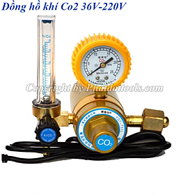 Đồng hồ khí Co2 36V-220V - Phụ kiện máy hàn mig