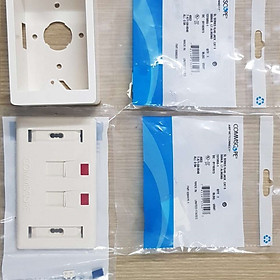 Mua Ổ cắm đôi 2 cổng mạng cat6 AMP/Commscope