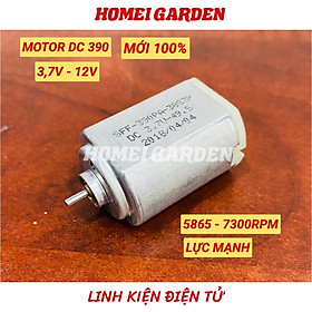 Motor mini 390 DC 3,7V 12V lực mạnh tốc độ 5865 - 7300 RPM cho máy làm tóc tông đơ máy cạo râu thiết bị làm đẹp - HM0011