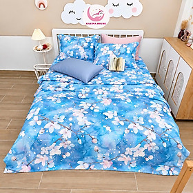 Bộ Chăn Ga Gối Tencel 60s Katina House, mát lạnh mịn màng, thấm hút tốt, họa tiết trẻ em