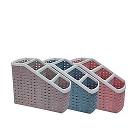 Khay đựng đồ 4 ngăn Việt Nhật 5696 kiểu bậc thang - Khay đựng mỹ phẩm, bút, dụng cụ học tập để bàn đa năng