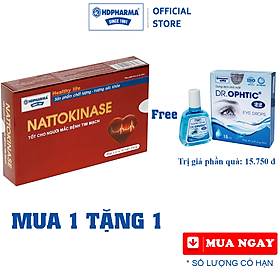 Viên uống nattokinase - hdpharma - giảm cholesterol máu, ngăn ngừa tai biến