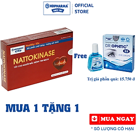 Viên Uống Nattokinase - HDPHARMA - Giảm Cholesterol Máu, Ngăn Ngừa Tai Biến (Hộp 30 Viên)