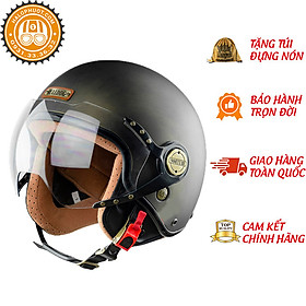 Mũ bảo hiểm 3/4 Bulldog Pom chính hãng - Helmets 4U