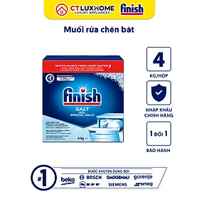 Muối rửa chén bát Finish 4kg kèm túi zip