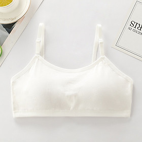 Áo Lót Nữ – Áo Lá Học Sinh Cotton Trơn Mút Liền Cài Sau 3 Móc F004 – 5 Màu, Free Size