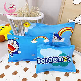 Gối cho bé sơ sinh và trẻ nhỏ Katina House, vải Cotton TL mềm mát, họa tiết gần gũi