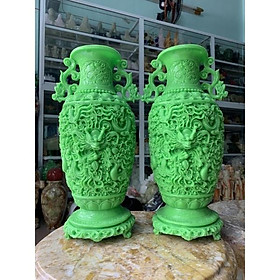 Mua Cặp Lục Bình Cửu Long Đá Đúc - cao 35cm