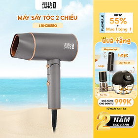 Máy sấy tóc Lebenlang LBH3088 2100W của Đức, kiểu gấp gọn, chống xơ rối tóc - hàng chính hãng - Cam