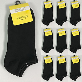Set 10 đôi tất trơn cổ ngắn sử dụng cho cả Nam Nữ