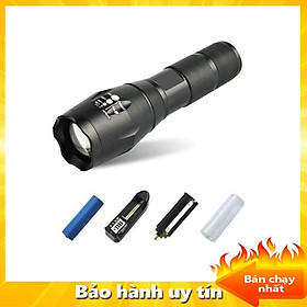 Mua Đèn pin siêu sáng  Đen bin sieu sang  Đèn pin chống nước siêu sáng XML-16 cao cấp Tặng kèm ngay 1 Pin  1 Đốc sạc