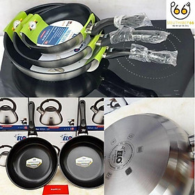 Mua Chảo Chống Dính Bếp Từ PURE MERCURY Full Size 20cm  24cm  28cm  Chảo Inox Đáy Từ Cao Cấp Đun Bếp Từ Bếp Điện