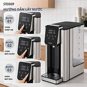 BÌNH THUỶ ĐIỆN STEIGER STG400-H DUNG TÍCH 4L hàng chính hãng
