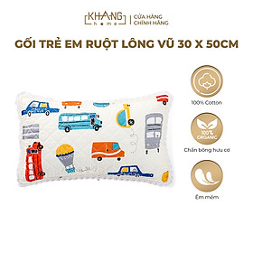 Áo Gối Nằm Chần Bông Trẻ Em Cao Cấp Khang Home 30x50cm