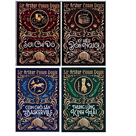 Combo Tác Giả Sir Arthur Conan Doyle (Trọn Bộ 4 Cuốn) : Sợi Chỉ Đỏ + Thung Lũng Kinh Hãi + Ký Hiệu Bốn Người + Con Chó Săn Nhà Baskerville
