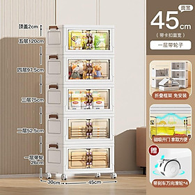 Mua  5 Tầng  Tủ nhựa cao cấp đựng quần áo không cần lắp đặt  cửa nam châm  Tủ đựng đồ đa năng  tháo lắp