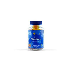 Salaam Nutritionals Halal Gummy Omega 3 + DHA – Healthy, All Natural Children’s Supplement – Supports Brain and Immune Function – Fish Free, Plant Based, Vegan & Kosher (60 Count)