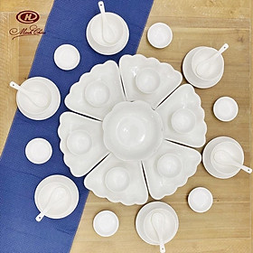 Bộ bát đĩa Hoa Mặt Trời sứ Minh Châu 36 món hàng cao cấp rẻ nhất thị trường
