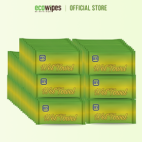 Mua Khăn lạnh cao cấp EcoWipes 1 tờ dùng 1 lần mang đi khổ lớn  dày dặn dùng nhà hàng  bán đồ ăn  bánh mì