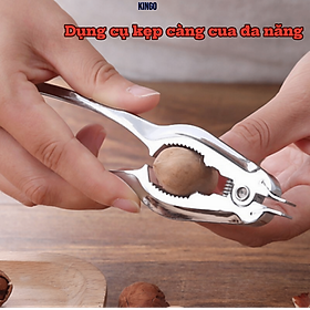 Mua Dụng cụ KG97 kẹp càng cua  ghẹ  quả óc chó và các hạt khô tiện ích loại dày inox304 - Hàng chính hãng