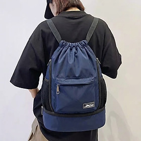 Balo dây rút thể thao xanh đen Xbags Xb 6005, Chất liệu chống thấm nước hiệu quả, Chống tia UV