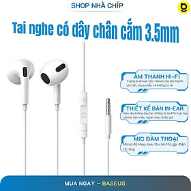 Tai Nghe Baseus Encok 3.5mm lateral in-ear Wired Earphone H17 - Hàng Chính Hãng