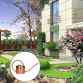 Flower Watering Can Stainless Steel Long Mouth Watering Pot House Garden Watering Kettle Gardening Tools for Indoor Outdoor Plant Watering