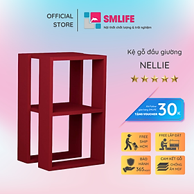 Tủ gỗ đầu giường hiện đại SMLIFE Nellie  | Gỗ MDF dày 17mm chống ẩm | D30xR30xC60cm - Màu