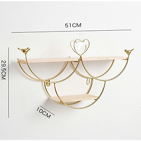 Mua Kệ sắt decor treo tường hình bán Nguyệt có sẵn