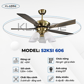 Mua Quạt trần chùm đèn Klasse 56KSI 606  Hàng chính hãng