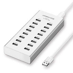 Mua Ugreen UG2029820298TK Màu Bạc Bộ chia HUB USB 2.0 sang 16 USB 2.0 hỗ trợ nguồn cao cấp - HÀNG CHÍNH HÃNG