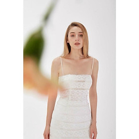 QUẢNG CHÂU Đầm ren trắng đi tiệc thiết kế hai dây, ôm body - Kimi Dress CAO CẤP