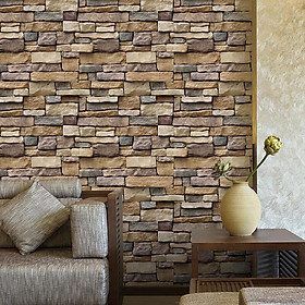 Mua 20x 3D Brick Stone PVC Self Adhesive Wall Sticker Roll Wallpaper Wall  Decor tại Magideal2