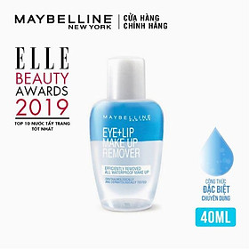 Hình ảnh Nước Tẩy Trang Mắt và Môi Chuyên Dụng 2 lớp Maybelline New York Eye & Lip 40ml