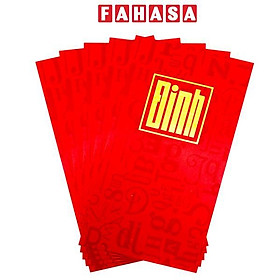 Bộ 5 Bao Lì Xì Tết Bính Ngọ 2026 - Futurebook L389 - Họ Đinh