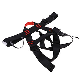 Climbing Harness,Safe Seat Belts for Tree/Rock Climbing Training Caving Red