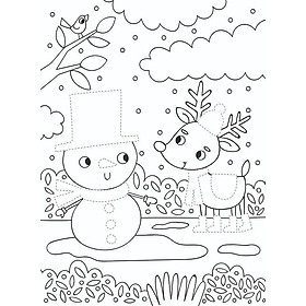 Hình ảnh Dress Me Up Colouring & Activity Book - Snowman