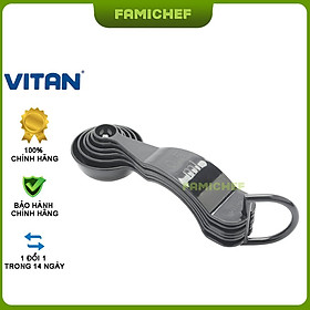 Mua Bộ 6 muỗng đo lường không ngã Vitan V003 - Màu đen
