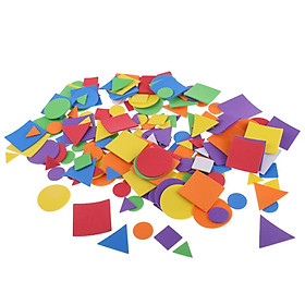 200 Pieces Geometric Shaped Stickers for Kids Toys DIY Scrapbooking Crafts
