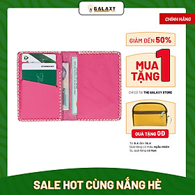 Ví Nữ Nhỏ Handmade Da Thật Galaxy Store GVM05 (Hồng)
