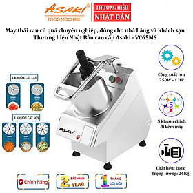Mua Máy thái rau củ quả công nghiệp chuyên nghiệp Thương hiệu Nhật Bản cao cấp Asaki dùng cho nhà hàng và khách sạn VC65MS - Bảo Hành 12 Tháng  Hàng Chính Hãng