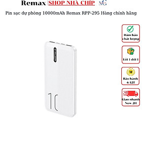 Pin sạc dự phòng 10000mAh Remax RPP-295 Hàng chính hãng - Trắng