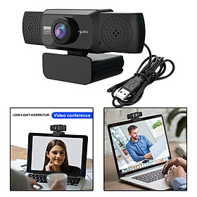1080P Webcam with Microphone, Web Camera, Microphones Streaming Webcam, 90 & Deg; View Computer Camera, USB Plug And Play, Laptop / Desktop