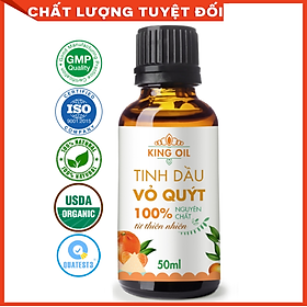 Tinh dầu Quýt 50ml nguyên chất từ thiên nhiên, xông phòng, khử mùi, thơm phòng, đuổi muỗi - KingOil