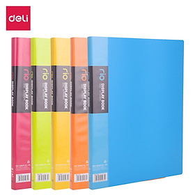 File Lá Văn Phòng Deli - Xanh Lá/Xanh Dương/Hồng/Vàng/Cam - 20/30/40 Lá - 1 Chiếc - E5032/E5033/E5034