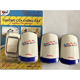 Mua Bộ 3 Chuông 1 nút nhấn chuông cửa dùng pin không dây Zanka ZK-717 (Hàng chính Hãng )