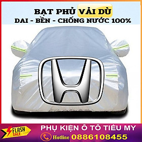 Bạt Phủ Ô Tô Vải Dù HONDA CRV, Brio, City, HRV, Accord, Civic, Jazz chống nóng, chống nước tuyệt đối