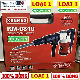 Máy chuyên đục phá bê tông Kenmax 0810, Công suất chuẩn 1600W, Bảo hành 12 tháng