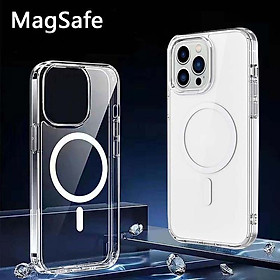 Mua Ốp cho iPhone 14 pro sạc từ tính trong suốt chống sốc - Hàng chính hãng